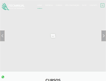 Tablet Screenshot of fisiomanual.com.br